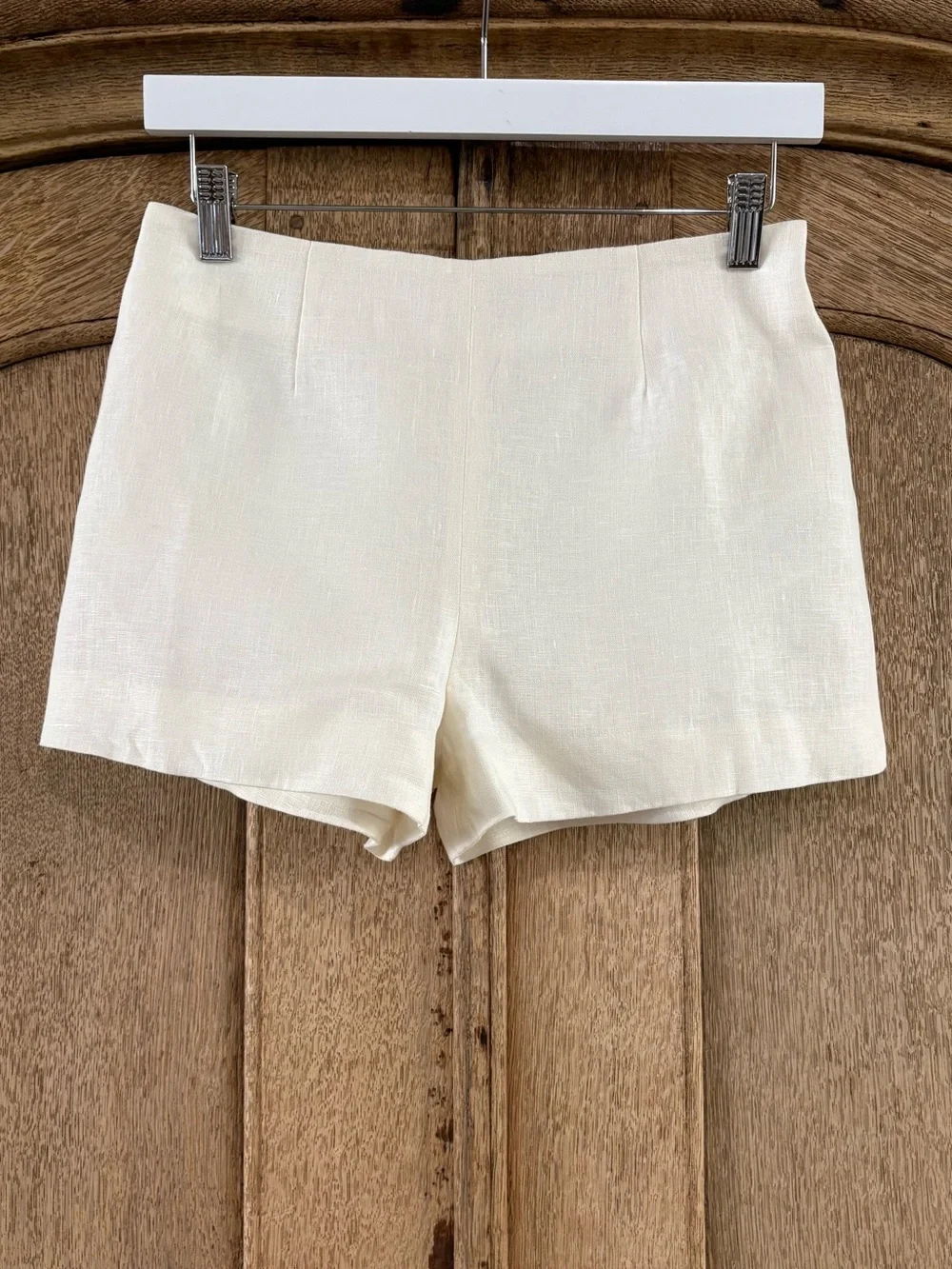 Mytheresa x FAITHFULL Lila Linen Mid-rise Mini Short In White Exclusive XS NWT